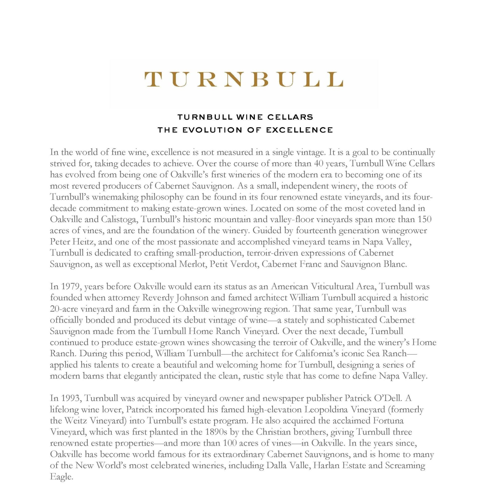 TURNBULL'S VINEYARDS
