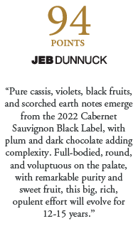 2022 BLACK LABEL CABERNET SAUVIGNON SHELF TALKER