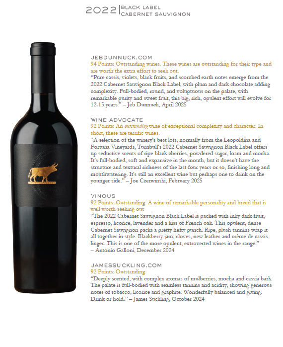 REVIEWS & SCORES FOR FOR BLACK LABEL CABERNET SAUVIGNON